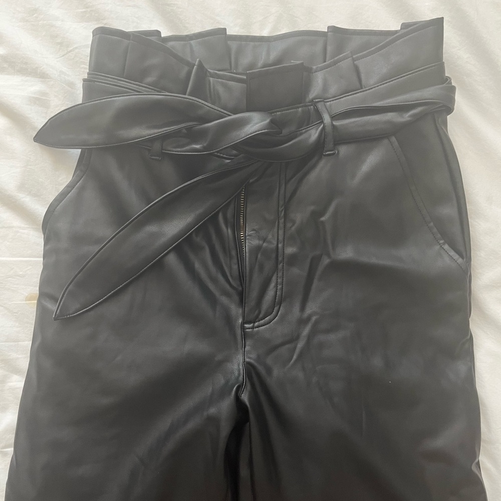 Abercrombie leather tie pants